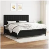 Image de Boxspring met matras stof zwart 200x200 cm3142123