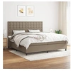 Image de Boxspring met matras stof taupe 200x200 cm3142125