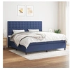 Image de Boxspring met matras stof blauw 200x200 cm3142127
