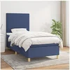 Image de Boxspring met matras stof blauw 90x190 cm3142143