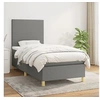 Image de Boxspring met matras stof donkergrijs 100x200 cm3142154