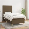 Image de Boxspring met matras stof donkerbruin 100x200 cm3142156