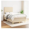 Image de Boxspring met matras stof cràmekleurig 120x200 cm3142166