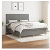Image de Boxspring met matras stof donkergrijs 180x200 cm3142194