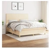 Image de Boxspring met matras stof cràmekleurig 180x200 cm3142198