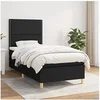 Image de Boxspring met matras stof zwart 100x200 cm3142235