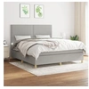 Image de Boxspring met matras stof lichtgrijs 180x200 cm3142273