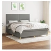 Image de Boxspring met matras stof donkergrijs 180x200 cm3142274