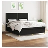 Image de Boxspring met matras stof zwart 180x200 cm3142275