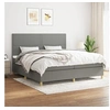 Image de Boxspring met matras stof donkergrijs 200x200 cm3142282