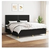 Image de Boxspring met matras stof zwart 200x200 cm3142283
