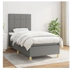 Image de Boxspring met matras stof donkergrijs 90x190 cm3142298