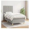 Image de Boxspring met matras stof lichtgrijs 100x200 cm3142313