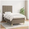 Image de Boxspring met matras stof taupe 100x200 cm3142317