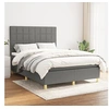Image de Boxspring met matras stof donkergrijs 140x190 cm3142330