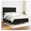 Image de Boxspring met matras stof zwart 140x190 cm3142331