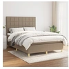 Image de Boxspring met matras stof taupe 140x190 cm3142333