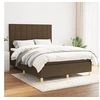 Image de Boxspring met matras stof donkerbruin 140x200 cm3142340