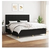 Image de Boxspring met matras stof zwart 200x200 cm3142363