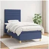 Image de Boxspring met matras stof blauw 80x200 cm3142375