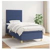 Image de Boxspring met matras stof blauw 90x200 cm3142391