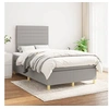 Image de Boxspring met matras stof lichtgrijs 120x200 cm3142401