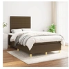 Image de Boxspring met matras stof donkerbruin 120x200 cm3142404