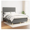 Image de Boxspring met matras stof donkergrijs 140x190 cm3142410