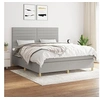 Image de Boxspring met matras stof lichtgrijs 180x200 cm3142433