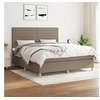 Image de Boxspring met matras stof taupe 180x200 cm3142437