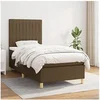 Image de Boxspring met matras stof donkerbruin 80x200 cm3142452