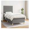 Image de Boxspring met matras stof donkergrijs 90x200 cm3142466