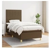 Image de Boxspring met matras stof donkerbruin 90x200 cm3142468