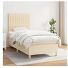 Image de Boxspring met matras stof cràmekleurig 90x200 cm3142470