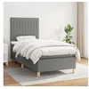 Image de Boxspring met matras stof donkergrijs 100x200 cm3142474