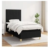 Image de Boxspring met matras stof zwart 100x200 cm3142475
