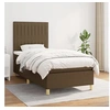 Image de Boxspring met matras stof donkerbruin 100x200 cm3142476