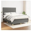 Image de Boxspring met matras stof donkergrijs 140x190 cm3142490