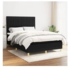 Image de Boxspring met matras stof zwart 140x190 cm3142491