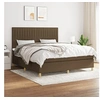 Image de Boxspring met matras stof donkerbruin 160x200 cm3142508