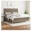 Image de Boxspring met matras stof taupe 160x200 cm3142509