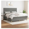 Image de Boxspring met matras stof donkergrijs 180x200 cm3142514
