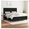 Image de Boxspring met matras stof zwart 180x200 cm3142515