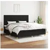 Image de Boxspring met matras stof zwart 200x200 cm3142523