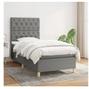 Image de Boxspring met matras stof donkergrijs 80x200 cm3142530