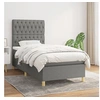 Image de Boxspring met matras stof donkergrijs 90x190 cm3142538