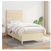 Image de Boxspring met matras stof cràmekleurig 90x190 cm3142542