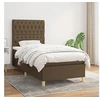 Image de Boxspring met matras stof donkerbruin 100x200 cm3142556