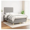 Image de Boxspring met matras stof lichtgrijs 120x200 cm3142561