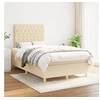 Image de Boxspring met matras stof cràmekleurig 120x200 cm3142566